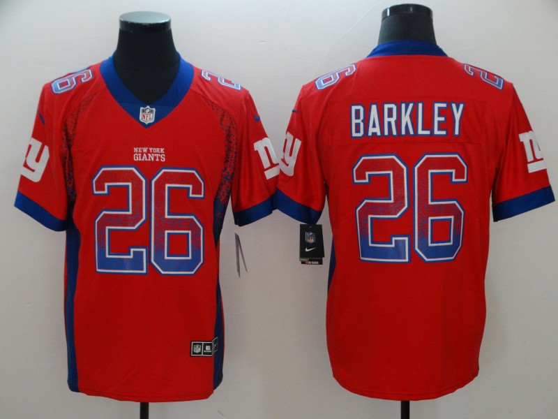 Men's New York Giants Saquon Barkley #26 Red Jersey